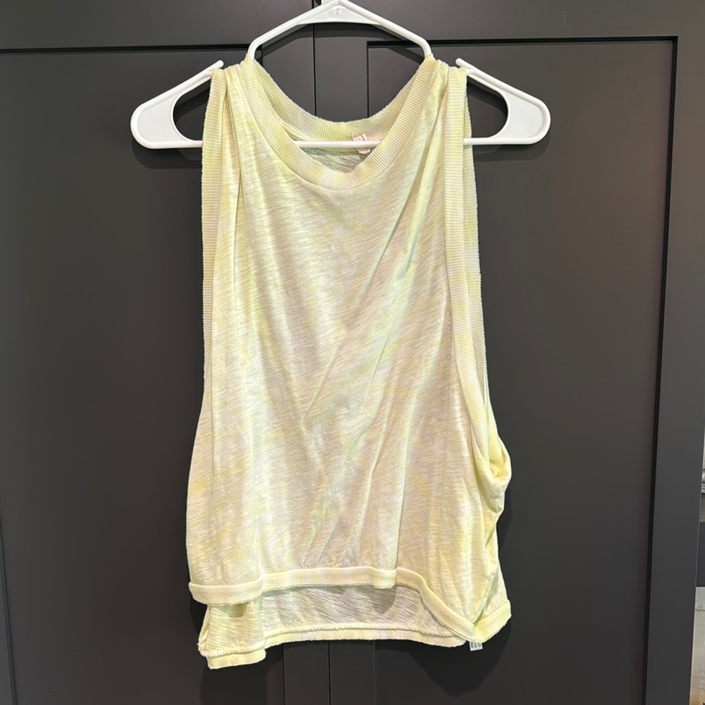 Free People Yellow Tank
